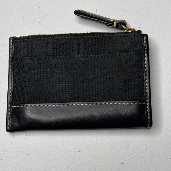 Coach Sleek Black Key & Card Holder - Picture 3 of 7